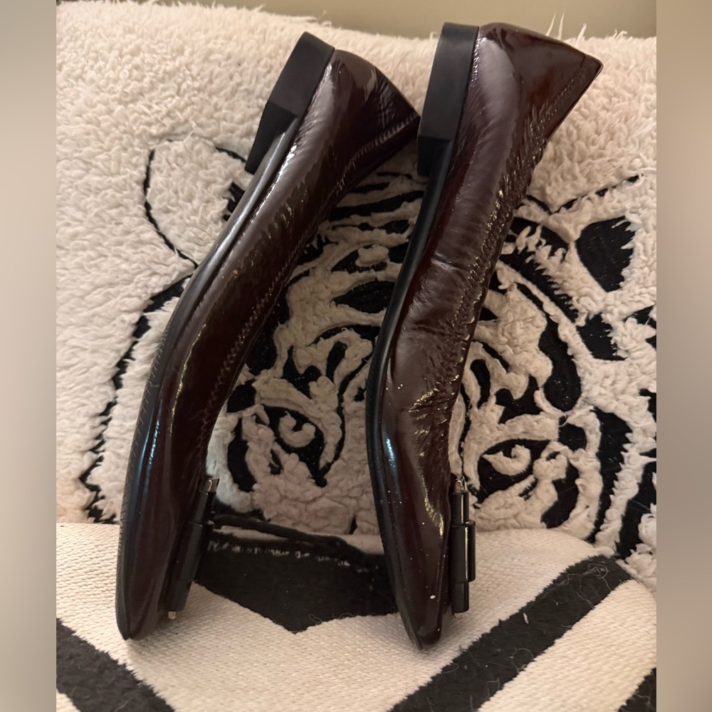 Prada Brown Flats with Silver Accents - Picture 7 of 13